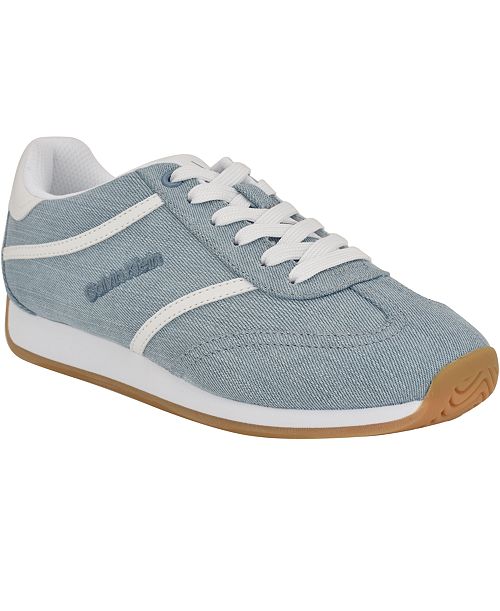 Calvin Klein Women's Avyenna Retro Lace-Up Sneakers Women's Fashion Shoes & Accessories
