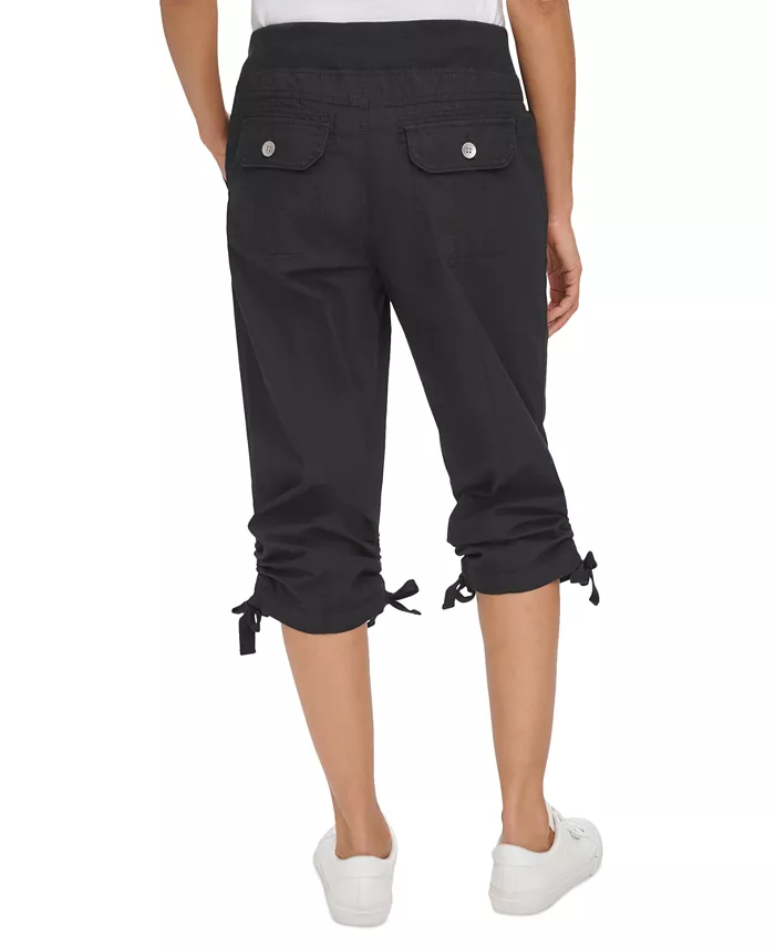 Calvin Klein Women's Convertible Cargo Capri Pants Women's Fashion Shoes & Accessories
