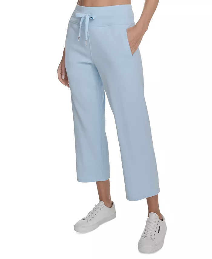 Calvin Klein Women's Cropped Drawstring-Waist Pants Women's Fashion Shoes & Accessories
