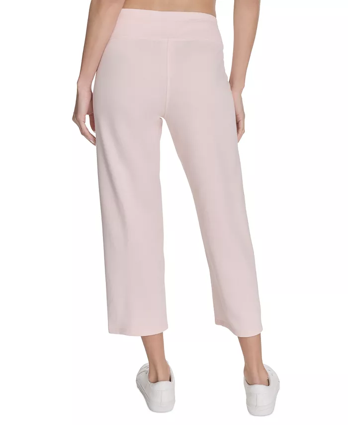 Calvin Klein Women's Cropped Drawstring-Waist Pants Women's Fashion Shoes & Accessories