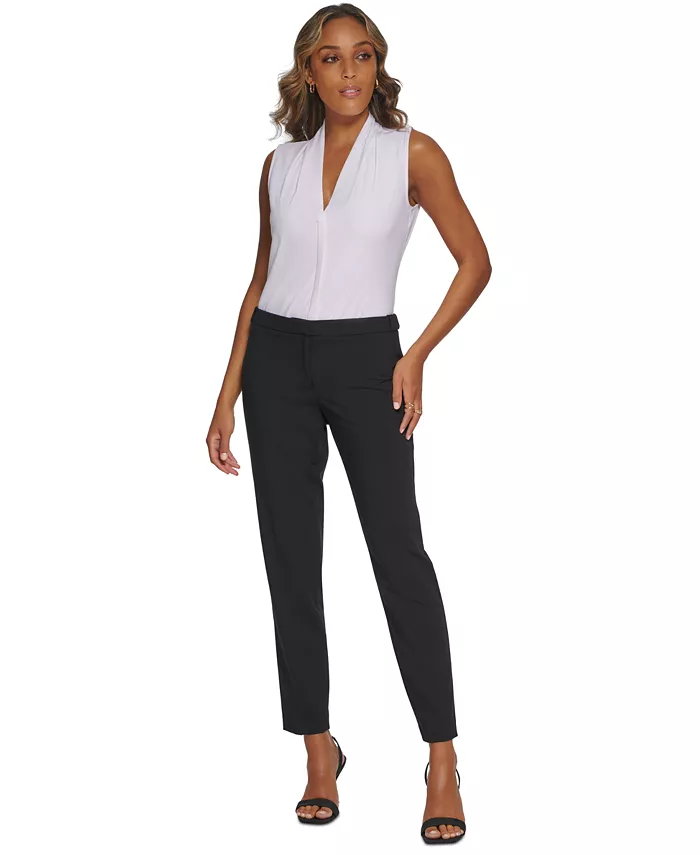 Calvin Klein Women's Highline Ankle Length Pant Regular & Petite Women's Fashion Shoes & Accessories