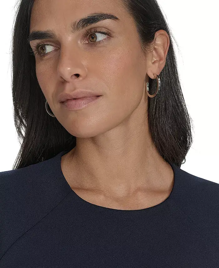 Calvin Klein Women's Jewel-Neck Sleeveless A-Line Dress Women's Fashion Shoes & Accessories