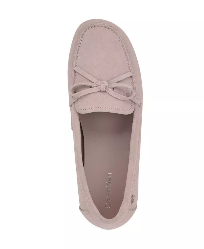 Calvin Klein Women's Koria Bow Slip-On Loafers Women's Fashion Shoes & Accessories