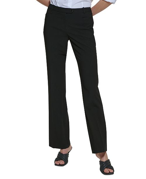 Calvin Klein Women's Modern Fit Trousers Regular & Petite Women's Fashion Shoes & Accessories