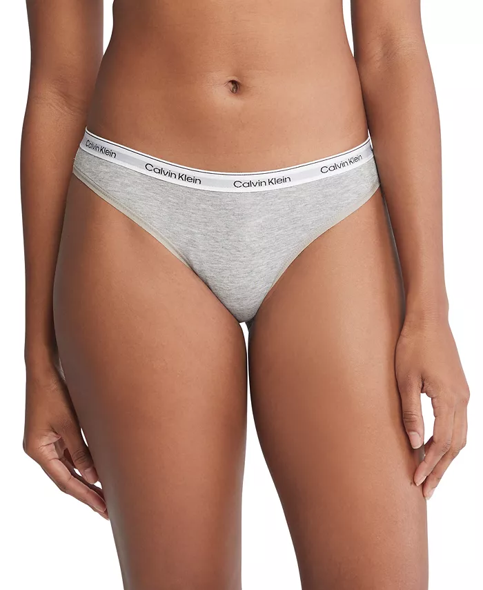 Calvin Klein Women's Modern Logo 3-Pack Bikini Underwear QD5207 Women's Fashion Shoes & Accessories