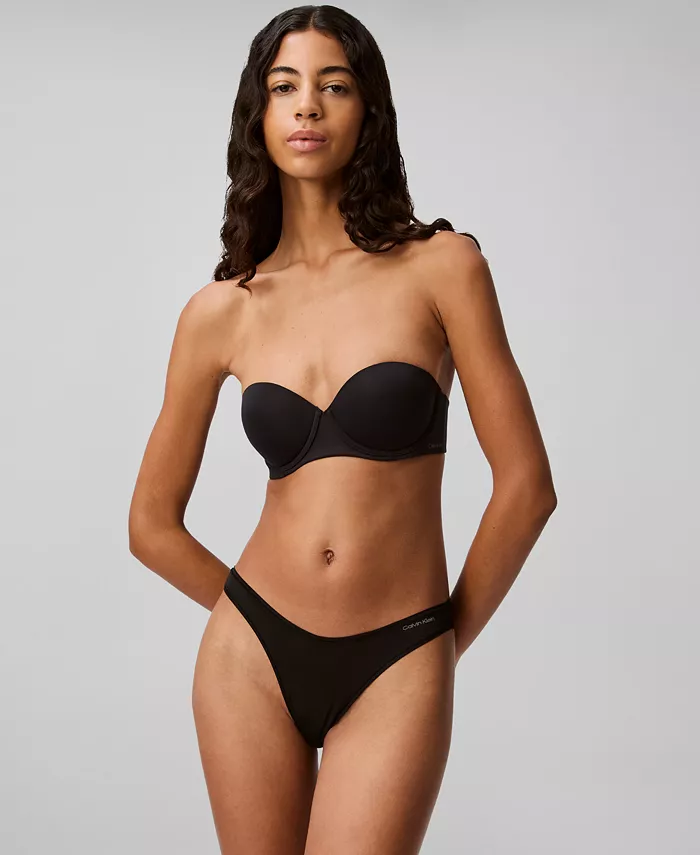 Calvin Klein Women's Perfectly Fit Push-Up Strapless Bra QF5677 Women's Fashion Shoes & Accessories