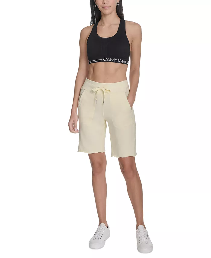 Calvin Klein Women's Performance Drawstring Shorts Women's Fashion Shoes & Accessories