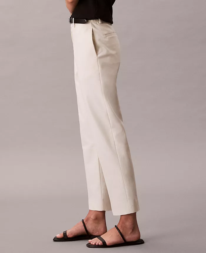 Calvin Klein Women's Straight-Leg Pants Women's Fashion Shoes & Accessories
