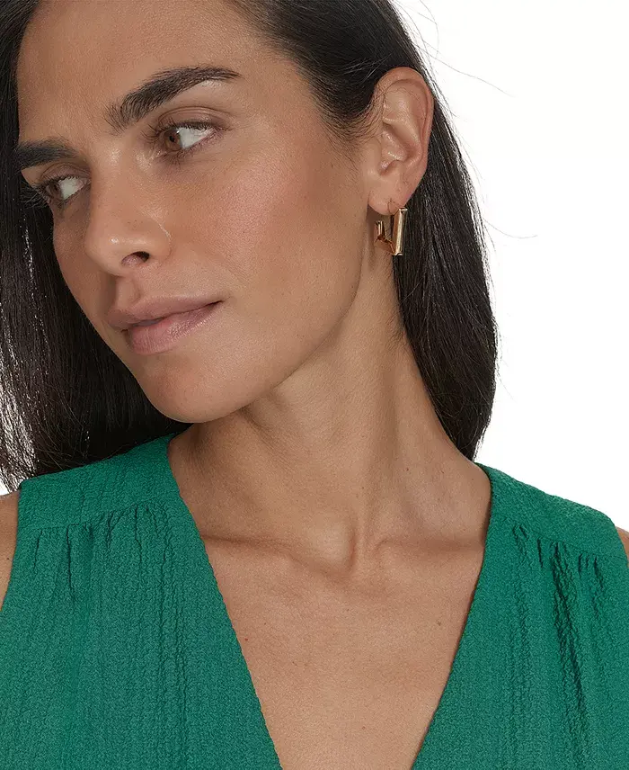 Calvin Klein Women's V-Neck Twist-Front Midi Dress Women's Fashion Shoes & Accessories