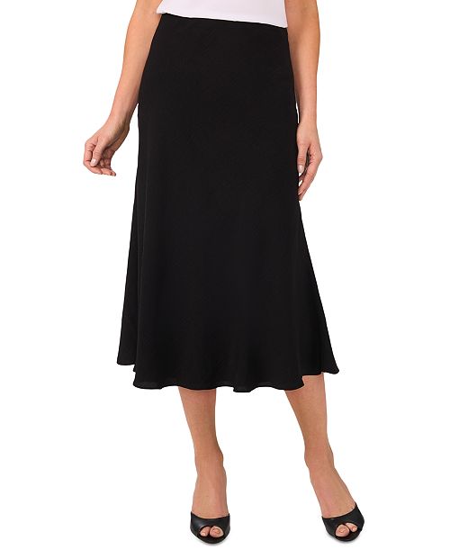 CeCe Women's Flared Bias Midi Skirt Women's Fashion Shoes & Accessories