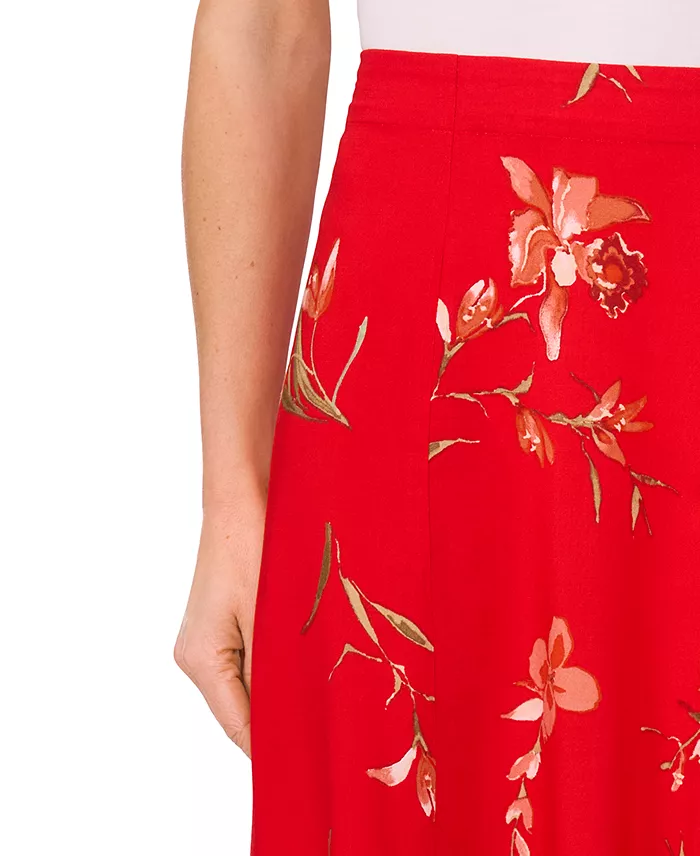 CeCe Women's Seamed Maxi Skirt With Elastic Waist Women's Fashion Shoes & Accessories