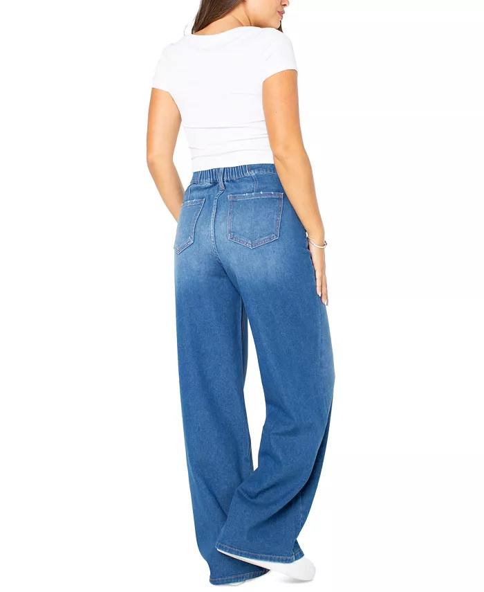 Celebrity Pink Juniors' Drawstring-Waist Wide-Leg Jeans Juniors'
