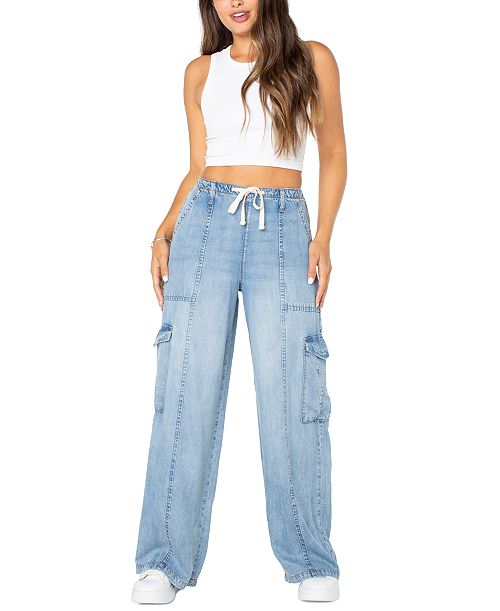 Celebrity Pink Juniors' Pull-On Cargo Jeans Juniors'