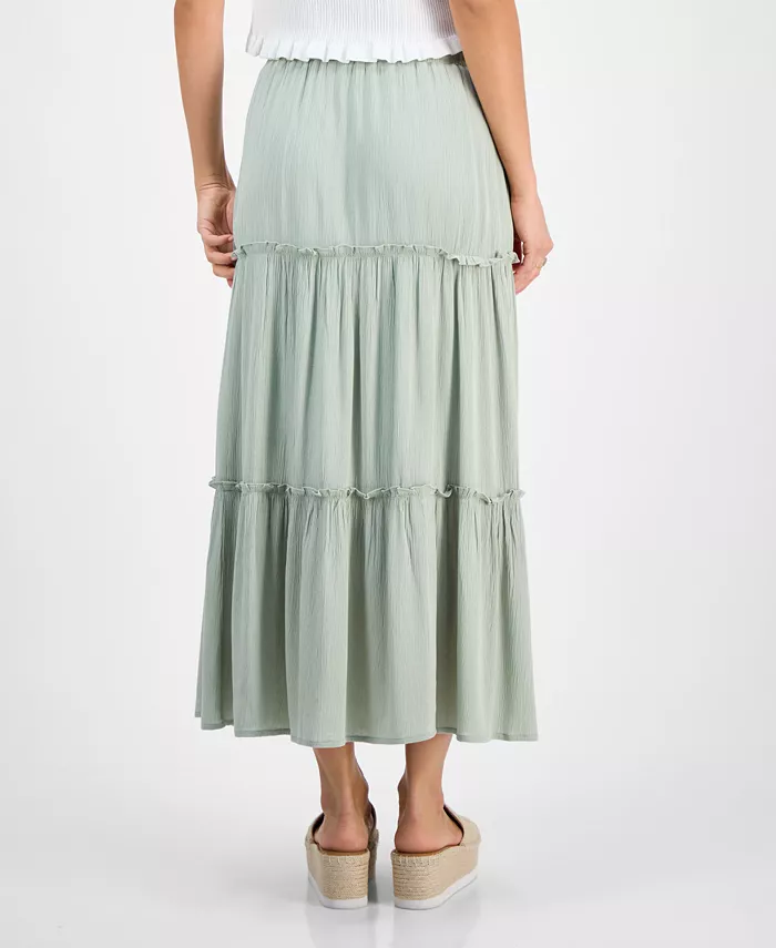 Celebrity Pink Juniors' Ruffle-Tiered Maxi Skirt Juniors'