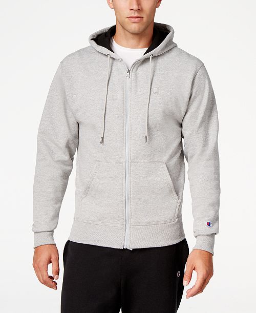 Champion Men's Powerblend Fleece Zip Hoodie Men's Fashion & Accessories