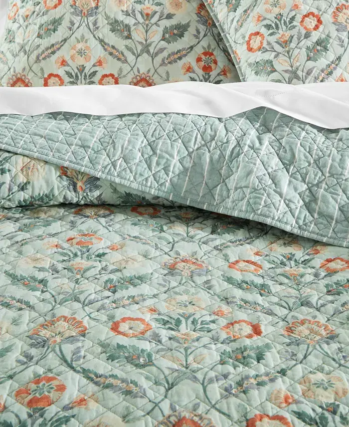 Charter Club Jacobean Border 3-Pc. Quilt Set King Exclusively At Macy's Bed & Bath
