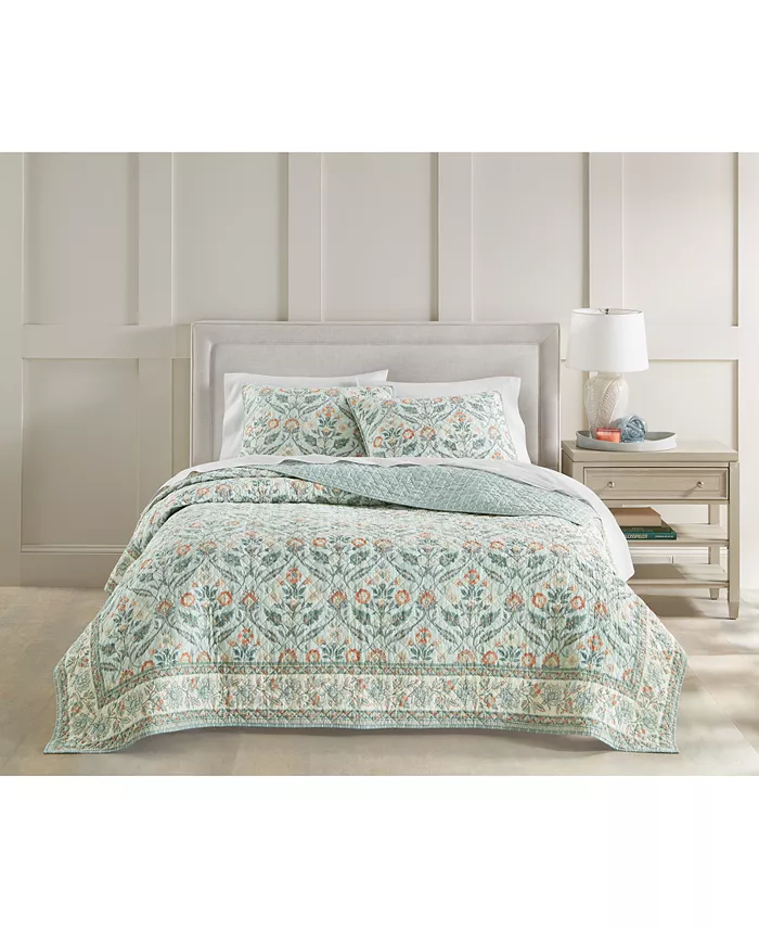Charter Club Jacobean Border 3-Pc. Quilt Set King Exclusively At Macy's Bed & Bath