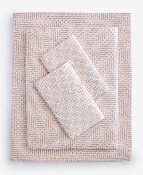 Charter Club LAST ACT Latticework Printed 550-Thread Count 4-Pc. Sheet Set King Exclusively at Macy's Bed & Bath