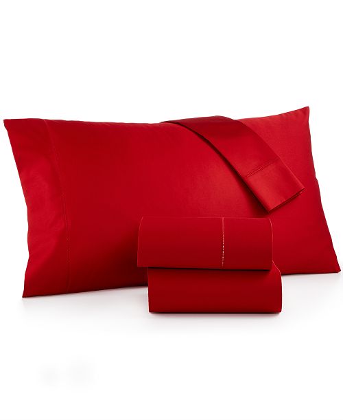 Charter Club LAST ACT Solid 550 Thread Count 100% Cotton 4-Pc. Sheet Set Queen Exclusively at Macy’s Bed & Bath