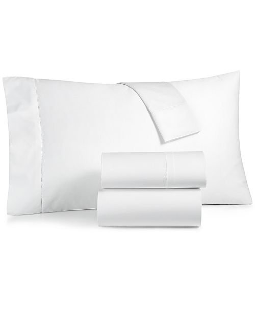 Charter Club Solid 550 Thread Count 100% Cotton 4-Pc. Sheet Set King Exclusively at Macy’s Bed & Bath