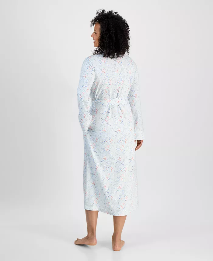 Charter Club Women's Cotton Printed Mother's Day Robe Exclusively At Macy's Women's Fashion Shoes & Accessories