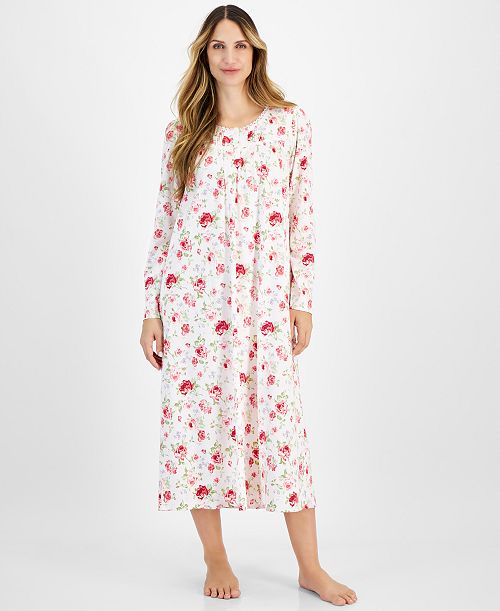 Charter Club Women's Cotton Printed Nightgown Exclusively at Macy's Women's Fashion Shoes & Accessories