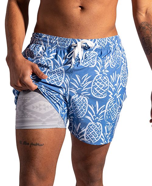 Chubbies Men's The Thigh-Naples Quick-Dry 5-1/2" Swim Trunks with Boxer Brief Liner Men's Fashion & Accessories