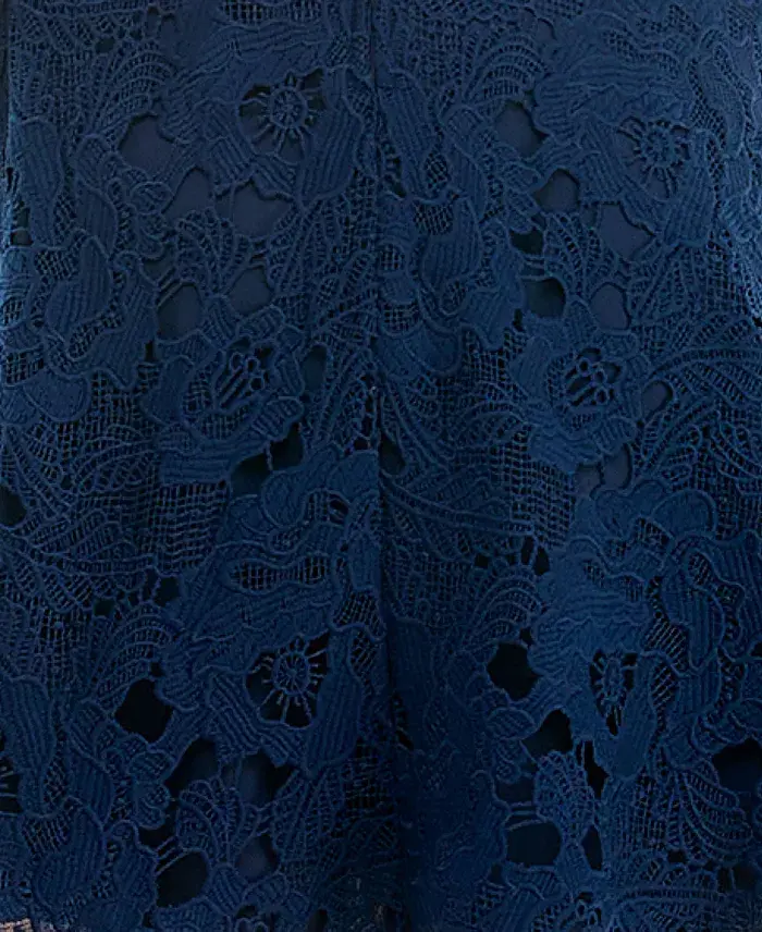 City Studios Juniors' Lace Square-Neck Skater Dress Juniors'