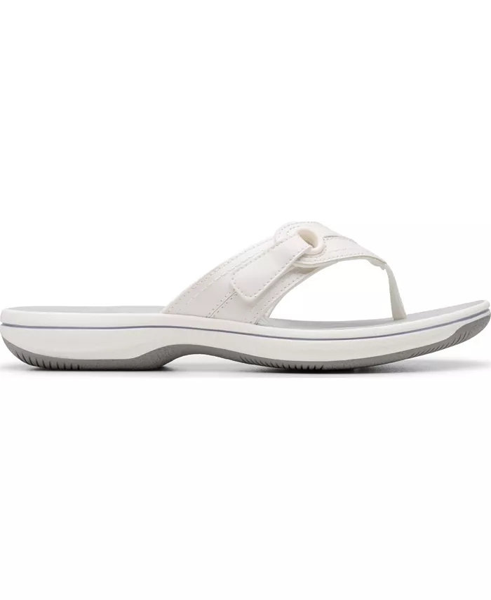 Clarks Cloudsteppers Breeze Reyna Flip-Flop Sandals Women's Fashion Shoes & Accessories