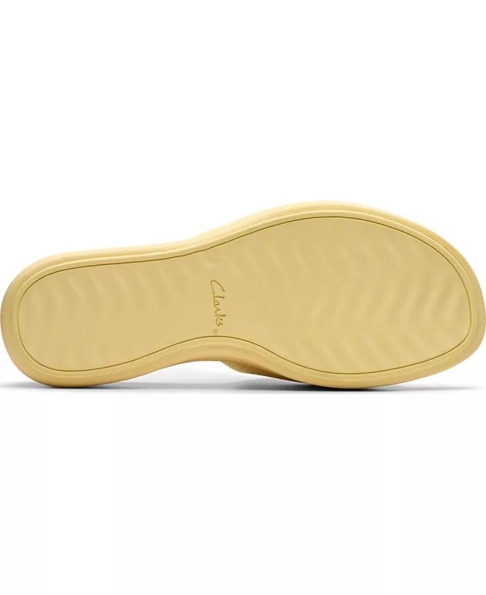 Clarks Cloudsteppers Drift Twist Slip-On Flat Sandals Women's Fashion Shoes & Accessories