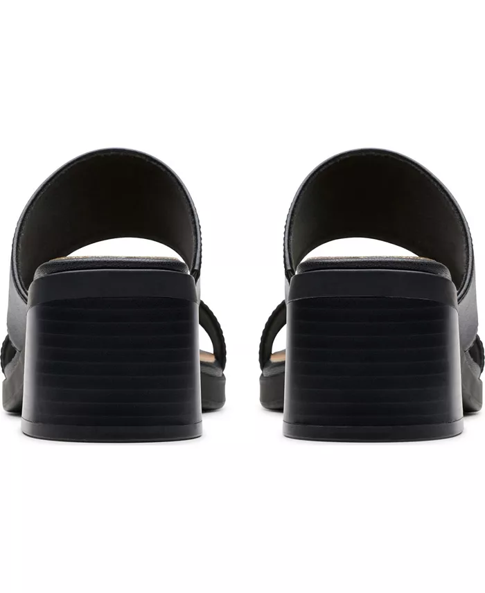 Clarks Collection Women's Jaylan Dusk Block Heel Sandals Women's Fashion Shoes & Accessories