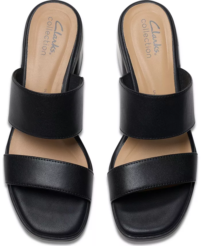 Clarks Collection Women's Jaylan Dusk Block Heel Sandals Women's Fashion Shoes & Accessories