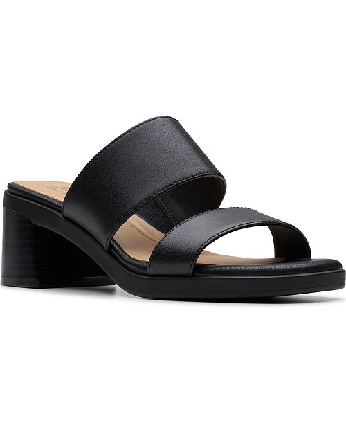 Clarks Collection Women's Jaylan Dusk Block Heel Sandals Women's Fashion Shoes & Accessories