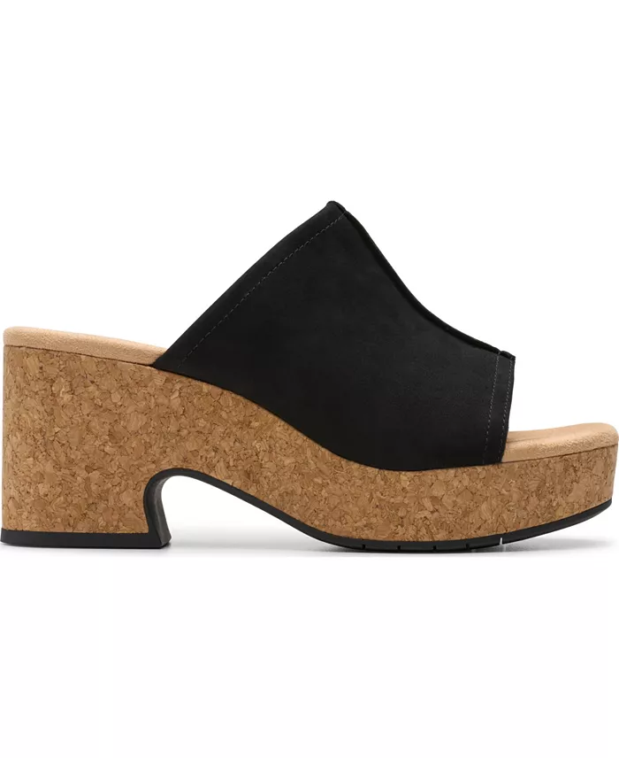 Clarks Collection Women's Nerisa Vine Wedge Sandals Women's Fashion Shoes & Accessories