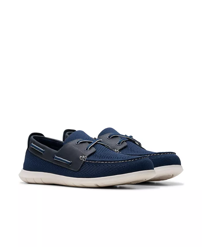 Clarks Men's Flexway Tie Casual Slip On Boat Shoe Men's Shoes