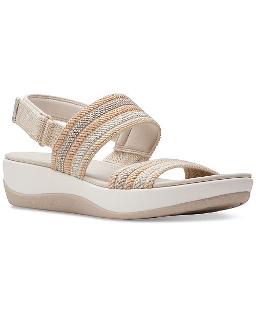Clarks Women's Arla Stroll Slip-On Slingback Sandals Women's Fashion Shoes & Accessories