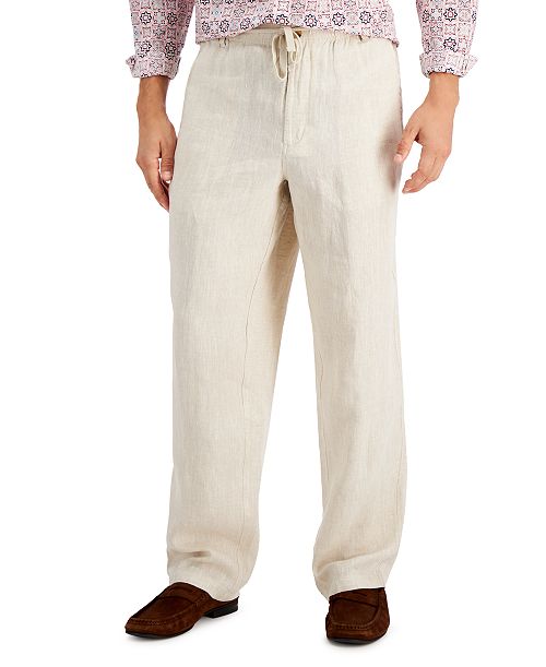 Club Room Men's 100% Linen Pants Created for Macy's Men's Fashion & Accessories