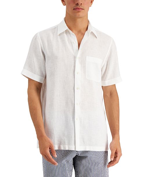 Club Room Men's 100% Linen Shirt Created for Macy's Men's Fashion & Accessories