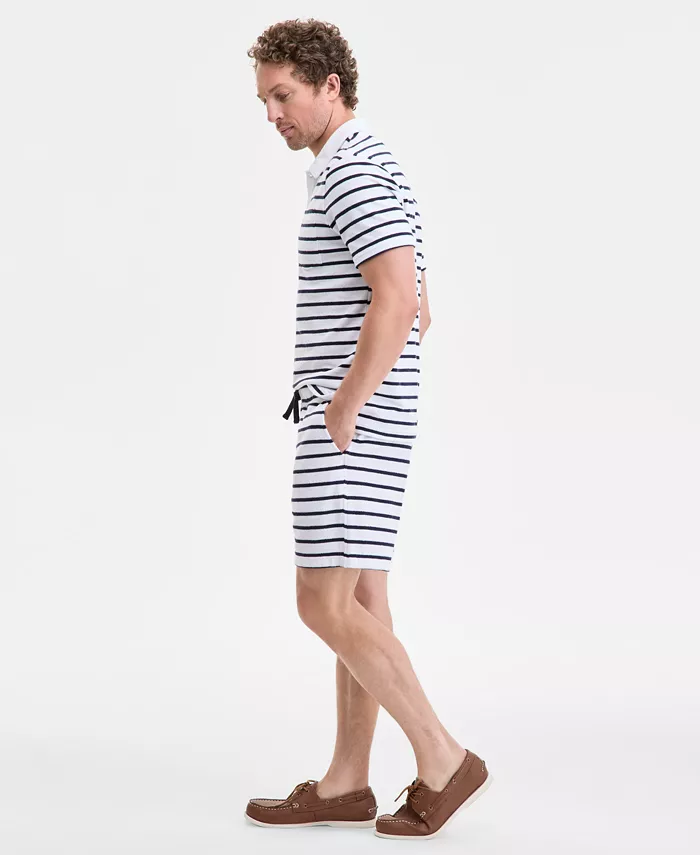 Club Room Men's Bengal Striped Terry Cloth Shorts Exclusively At Macy's Men's Fashion & Accessories
