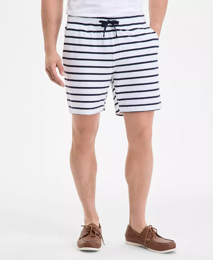 Club Room Men's Bengal Striped Terry Cloth Shorts Exclusively At Macy's Men's Fashion & Accessories