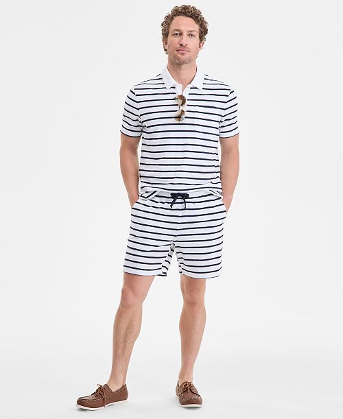 Club Room Men's Bengal Striped Terry Cloth Shorts Exclusively at Macy's Men's Fashion & Accessories