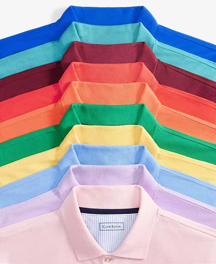 Club Room Men's Classic Fit Performance Stretch Polo Created For Macy's Men's Fashion & Accessories