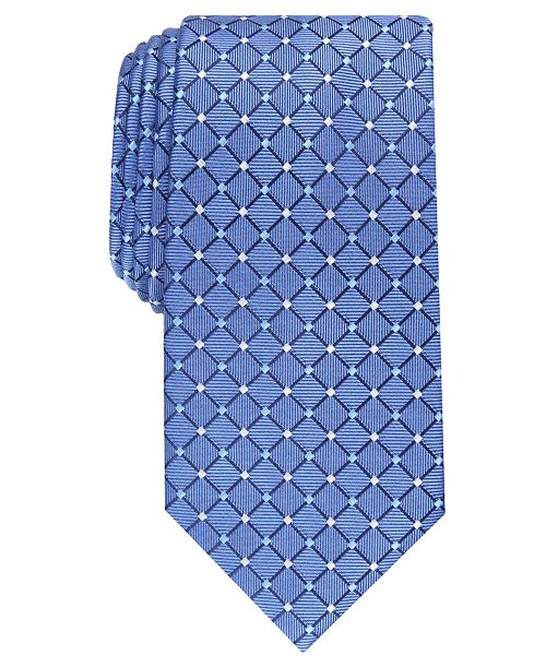 Club Room Men's Classic Grid Tie Created for Macy's Men's Fashion & Accessories