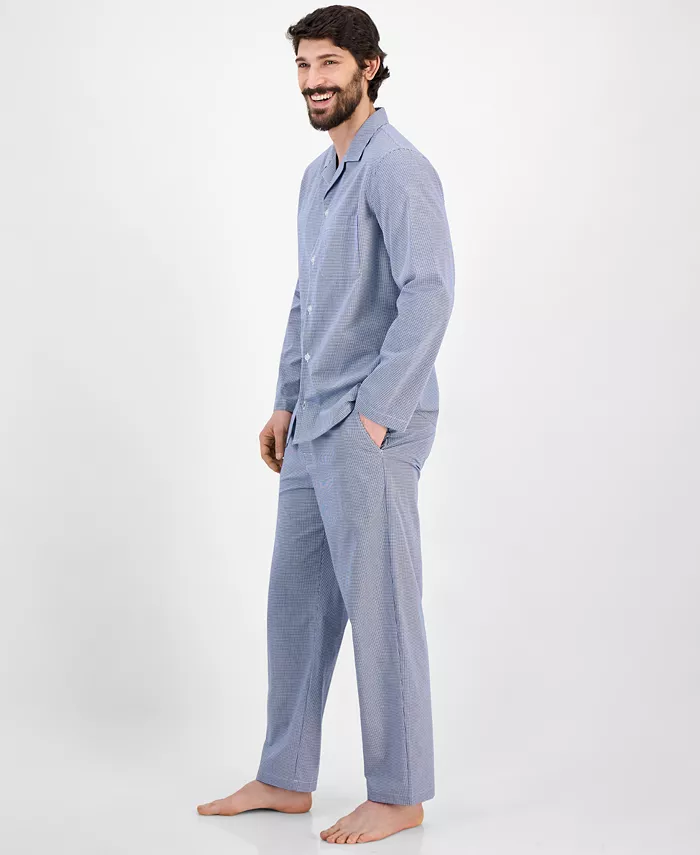 Club Room Men's Gingham Pajama Set Exclusively At Macy's Men's Fashion & Accessories