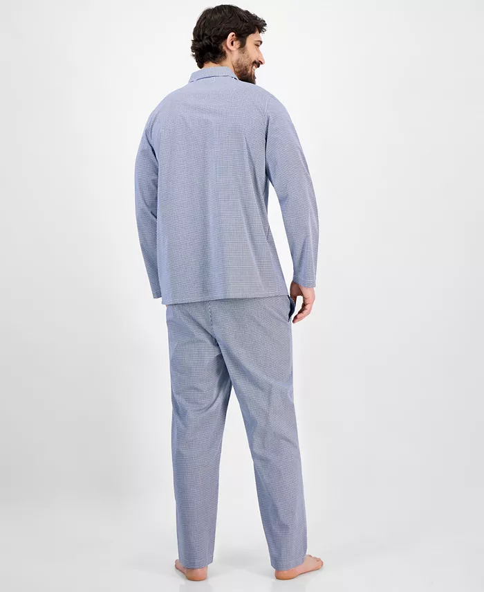 Club Room Men's Gingham Pajama Set Exclusively At Macy's Men's Fashion & Accessories
