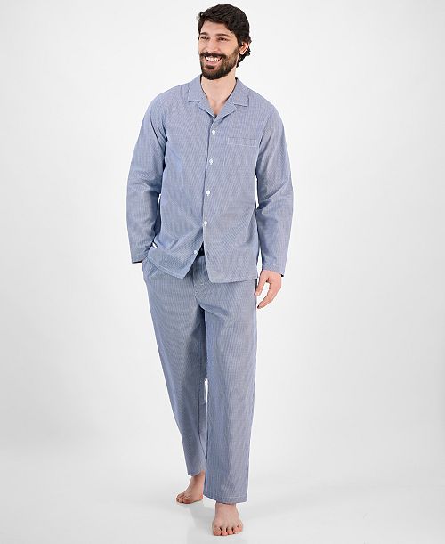 Club Room Men's Gingham Pajama Set Exclusively at Macy's Men's Fashion & Accessories