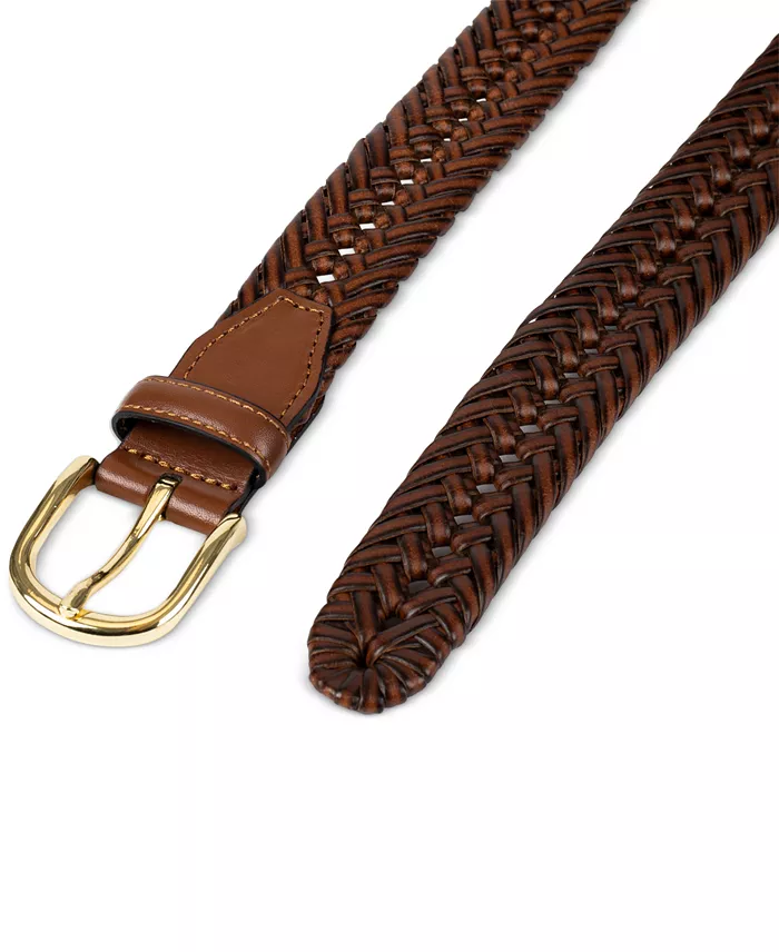 Club Room Men's Hand-Laced Braided Belt Created For Macy's Men's Fashion & Accessories