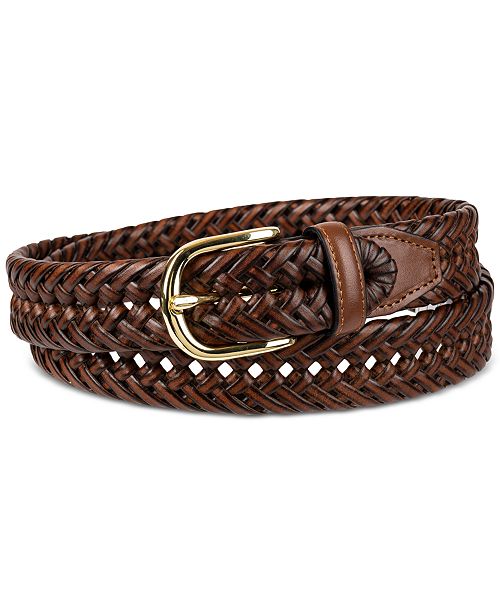 Club Room Men's Hand-Laced Braided Belt Created for Macy's Men's Fashion & Accessories