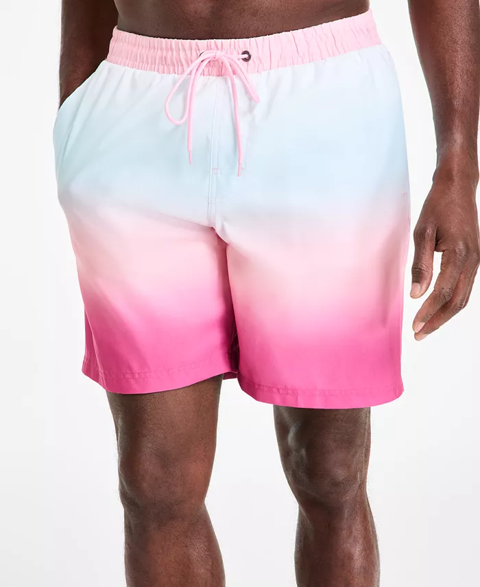 Club Room Men's Kenji Ombre Swim Trunks Created For Macy's Men's Fashion & Accessories