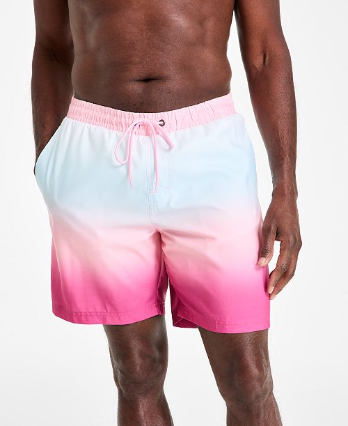 Club Room Men's Kenji Ombre Swim Trunks Created for Macy's Men's Fashion & Accessories